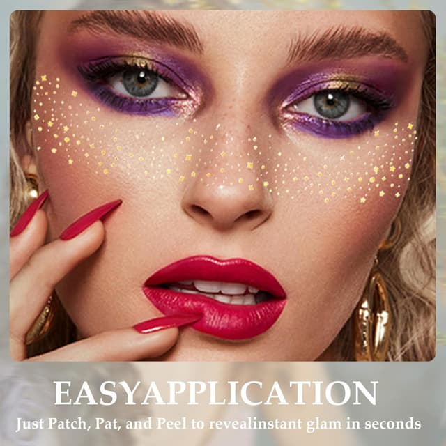 Thumbnail 5 de Fonyiunce Glitzer Sommersprossen 6 Stück