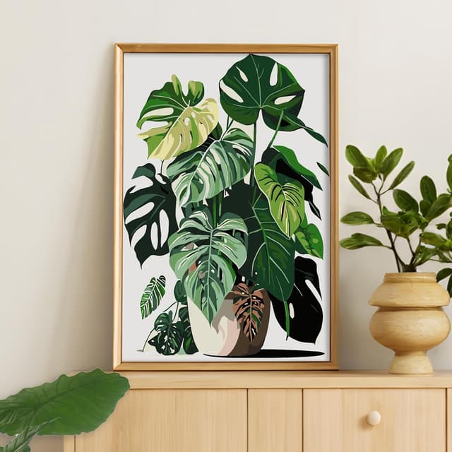 Thumbnail 5 de Camocin Art Plants Paint by Numbers 8 x 12in