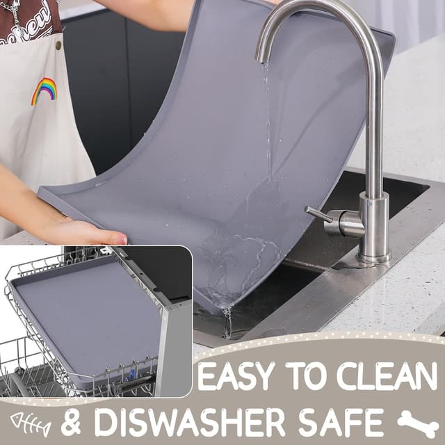 Thumbnail 6 de MateeyLife Silicone Cat & Dog Food Mat 24 x 16in