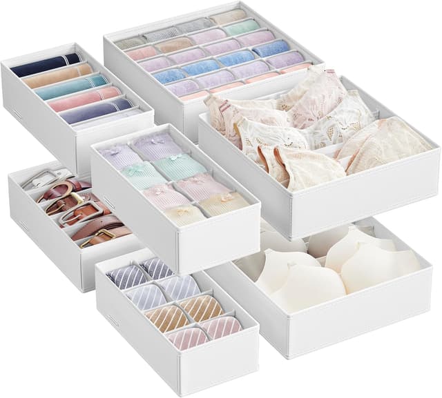 Imagen de SONGMICS Unterwäsche-Organizer 8er Set 32x32x10 cm en OfertitasTOP