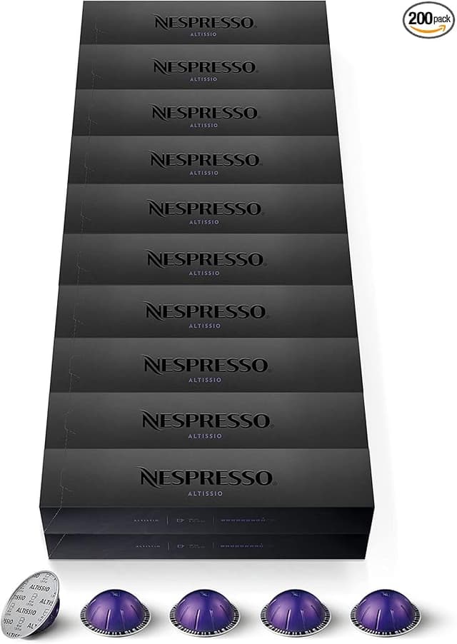 Detalle de Nespresso Vertuo - 200 Cápsulas Altissio ☕ Intensidad 9