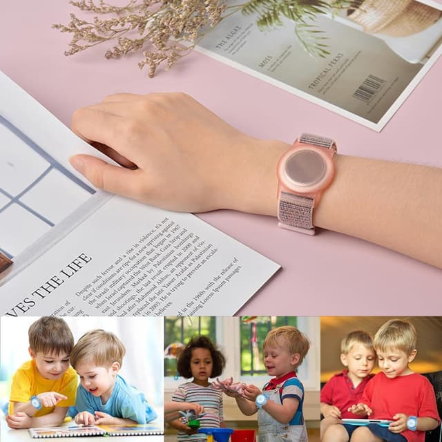 Detalle de SinChic AirTag wristband for kids – adjustable nylon anti-lost band for toddlers