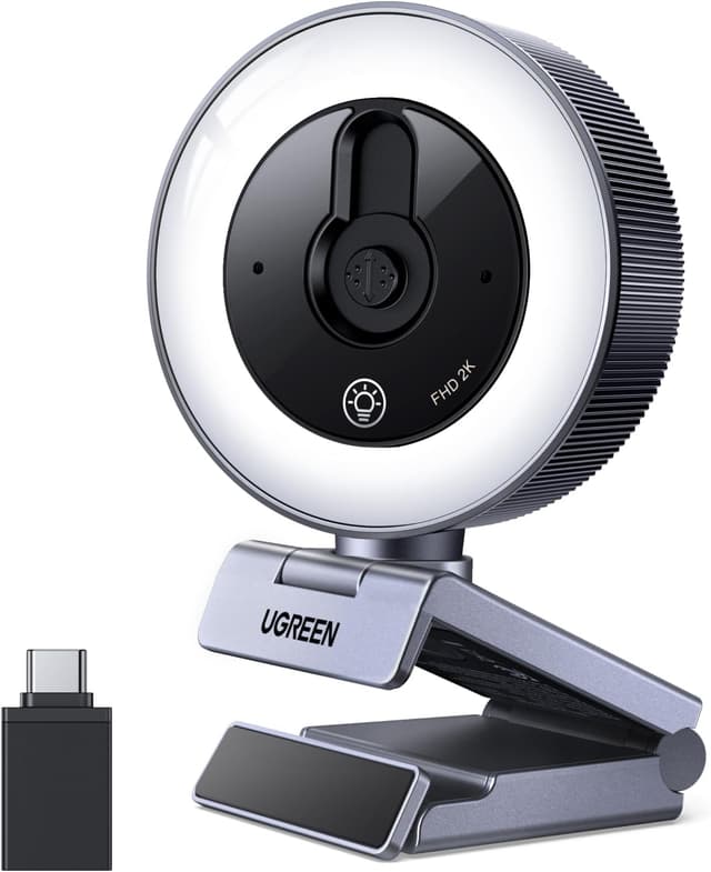 Detalle de UGREEN Webcam 2K 30FPS, USB A e USB C