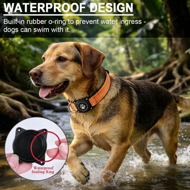 Thumbnail 4 de Ytanest Reflective AirTag Dog Collar L