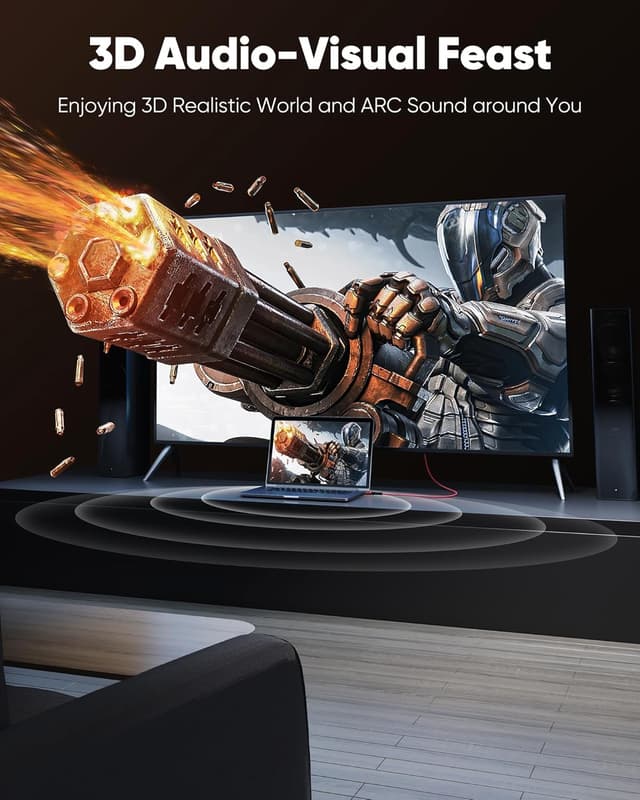 Thumbnail 6 de Highwings 4K HDMI Cable 0.5m