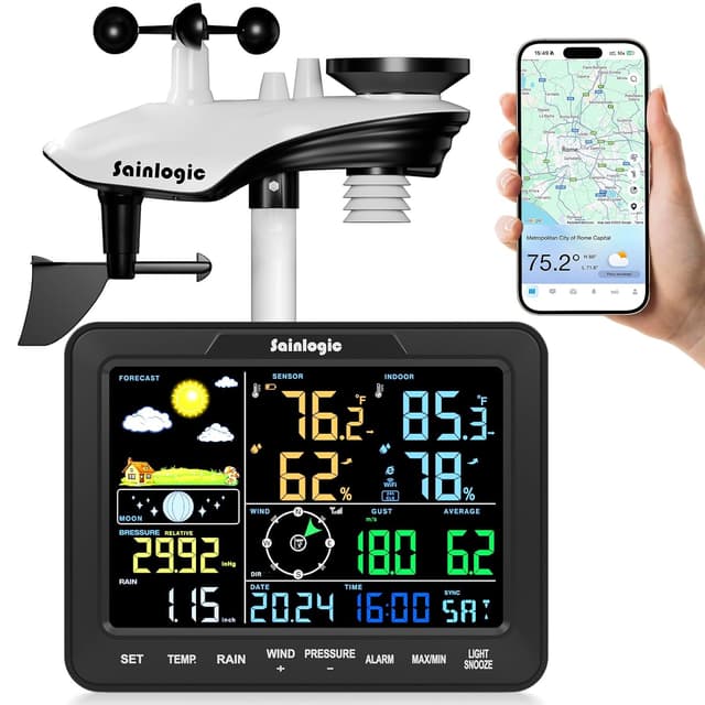 Imagen de Sainlogic Stazione Meteorologica 8,15" 📡 en OfertitasTOP