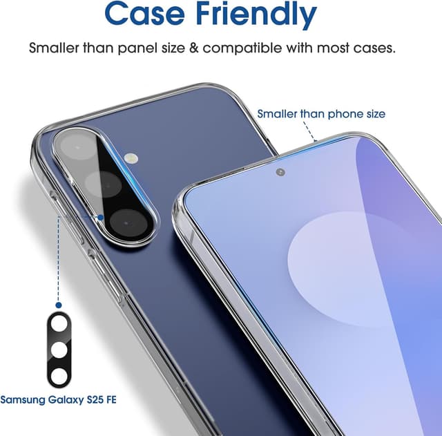 Thumbnail 5 de amFilm OneTouch Screen Protector 2-pack for Galaxy S25 FE