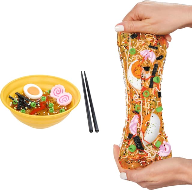Detalle de Slime Life Ramen DIY Slime Kit (Ages 8+) — Unboxing Ingredients to Make, Smash, and Stretch Your Food Slime