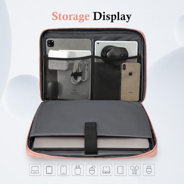 Detalle de bagasin TSA-Laptop-Schutzhülle für 11–17 Zoll (wasserdicht, 4-lagig) – passend für MacBook, HP, Dell, Lenovo & Asus