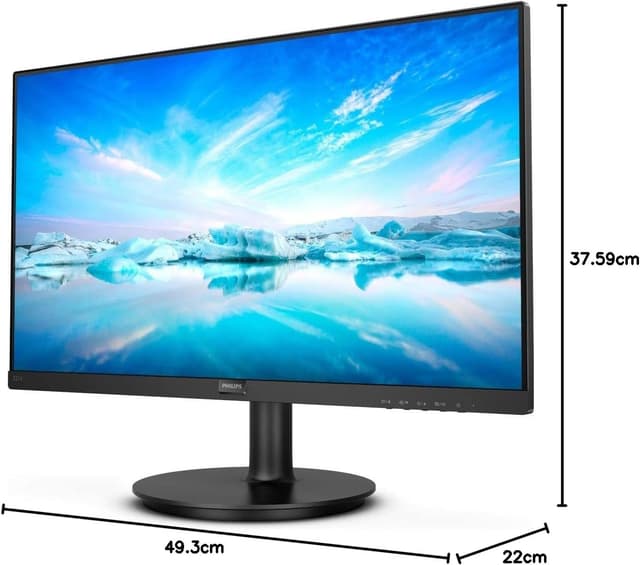 Detalle de Philips 221V8 Gaming Monitor Adaptive Sync 75 Hz VA 22" Full HD, HDMI/VGA, VESA