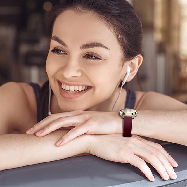 Detalle 1 de BYISYUE 14mm Silicone Sport Watch Strap for Garmin Lily 2 / Lily 2 Active