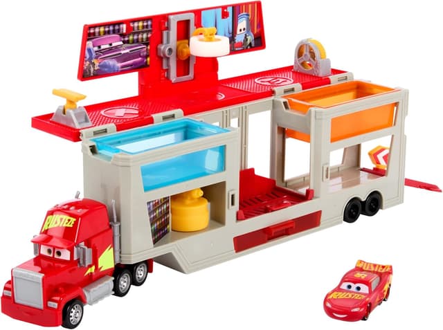 Imagen de Mattel Disney Cars Lackiererei Mack Spielset 4 Jahre en OfertitasTOP