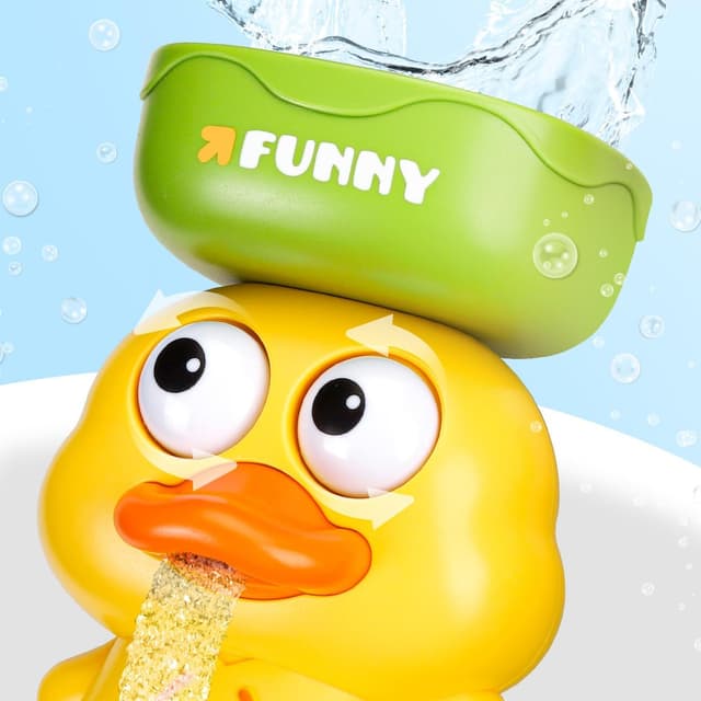Detalle de KmmiFF Bath Toys set with duck and water-pouring spoon (1–5 years)