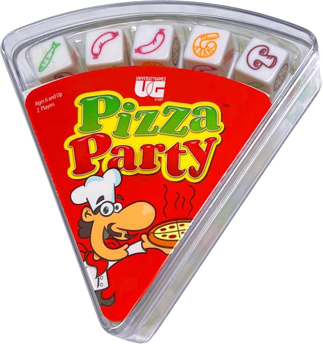 Imagen de University Games Pizza Party Dice Game 6+ 🎲 en OfertitasTOP