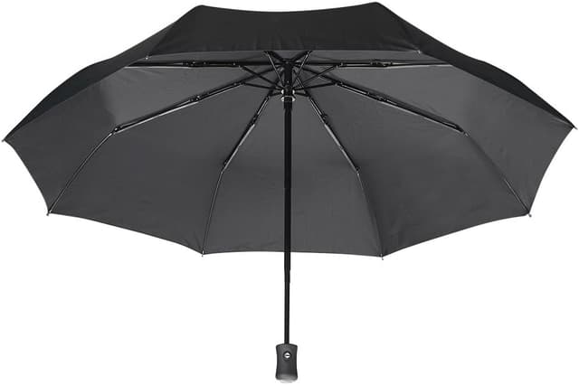 Detalle 2 de Loiina Regenschirm Taschenschirm Windproof mit Auf-Zu-Automatik und UV-Schutz (8 Edelstahlspeichen, 3-teilig)