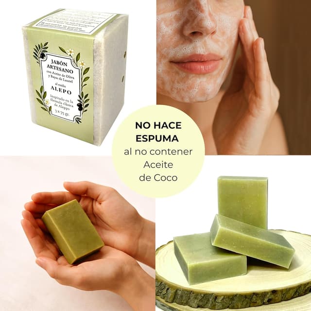 Detalle de CABRERIZO SOAP 3x75 g Jabón de Alepo natural