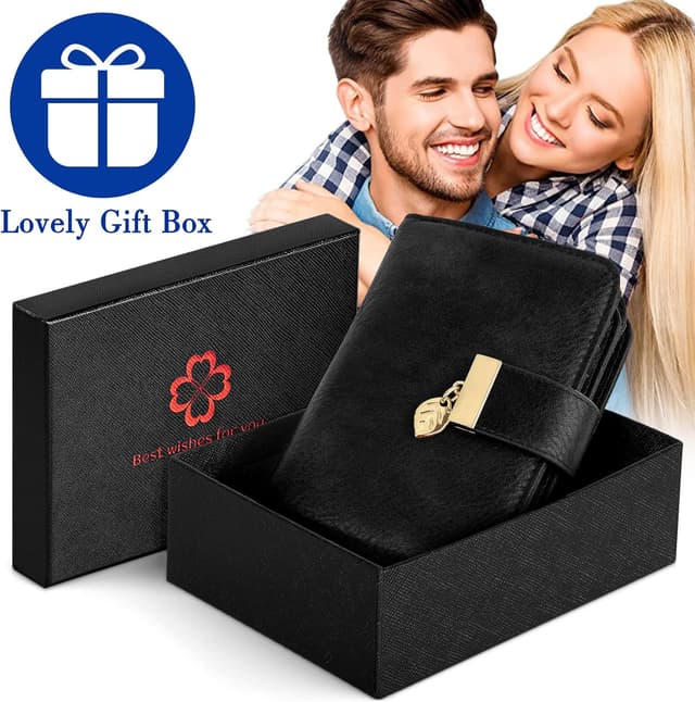 Thumbnail 6 de Faneam Damen-Geldbörse aus Leder mit RFID-Schutz und 14 Kartenfächern