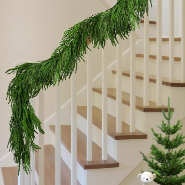 Detalle de 6 Ft Norfolk Pine Garland for Christmas ๐