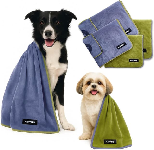 Thumbnail 2 de FLUFFINO Serviettes Chiens 120x70 cm