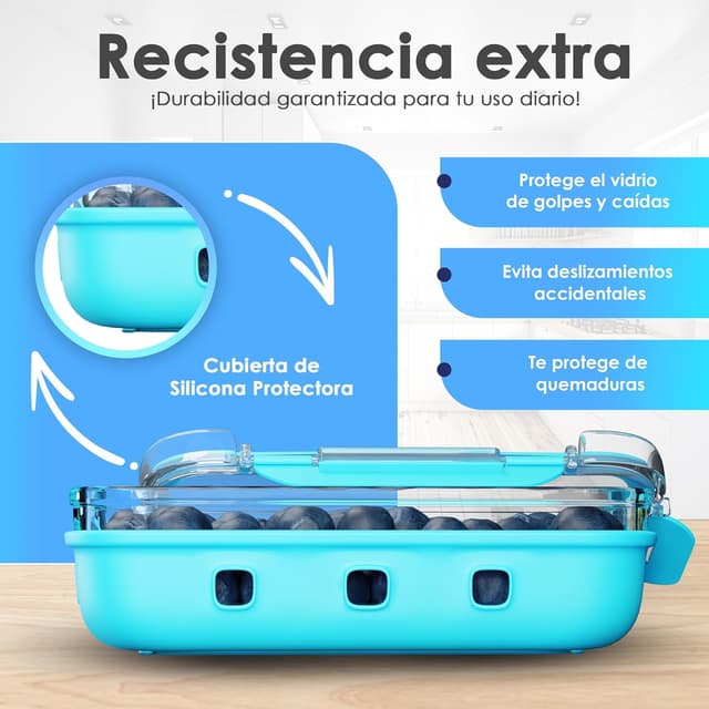 Thumbnail 2 de NAVERIT | Set de 3 Tupper Herméticos de Cristal 🍽