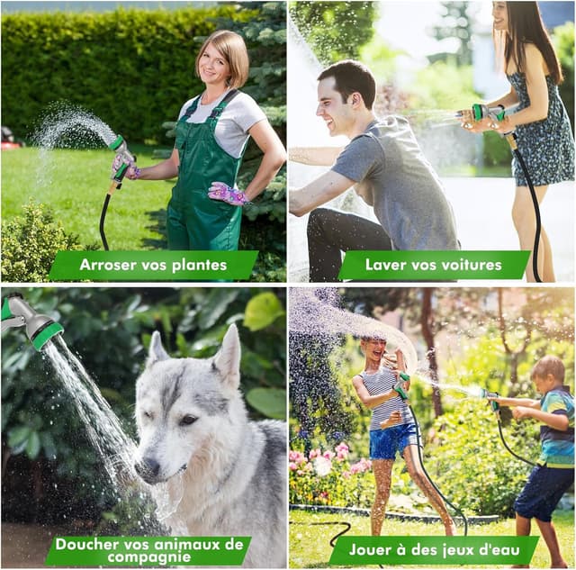 Thumbnail 6 de RESTMO Pistolet d'arrosage, pulvérisateur réglable 7 modèles ⚙