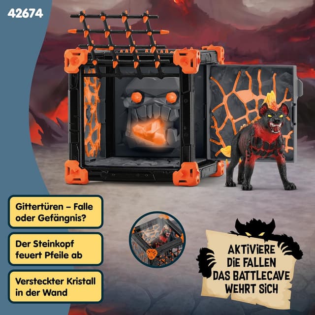 Thumbnail 5 de Schleich Eldrador Creatures Battle CAVE Lavahyäne 42674