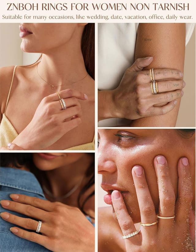 Detalle 1 de ZNBOH Ring-Set Gold 18K, wassfest, Set