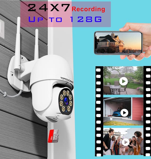 Detalle 1 de Topodome S50B WiFi 1080P, telecamera 360°