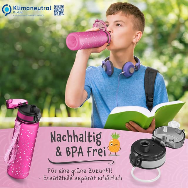 Thumbnail 6 de My Vesperbox® Kinder-Trinkflasche 500 ml – auslaufsicher, kohlensäuregeeignet, inkl. Ersatzdichtung