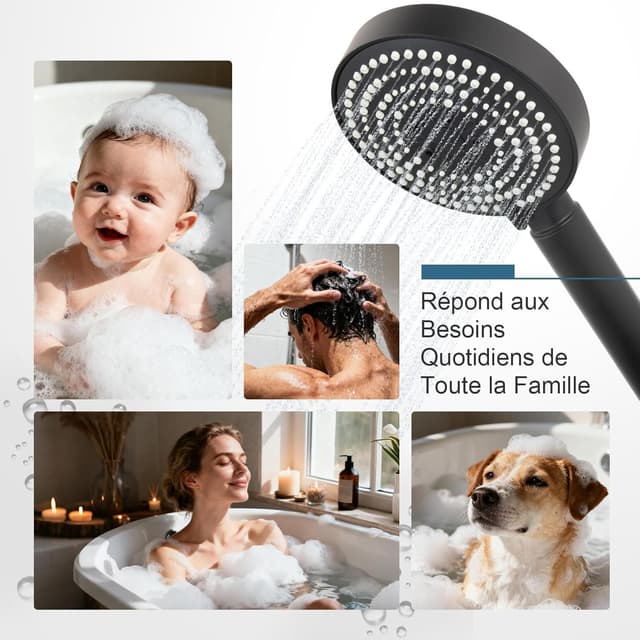 Thumbnail 6 de OFFO Pommeau de Douche Anti Calcaire XXL 130 mm