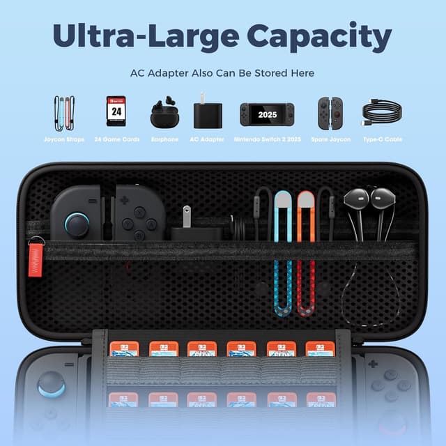 Detalle 2 de ProCase Carrying Case for Nintendo Switch 2, 24-slot