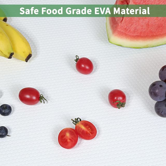 Detalle de wohomuke Shelf Liners 44.5cm x 6m non-adhesive EVA drawer & cupboard mats (white)