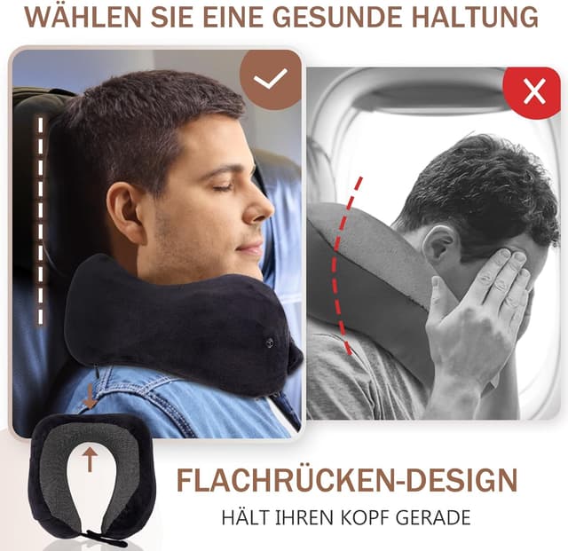 Detalle 2 de Jiancrate Nackenkissen Flugzeug đ€