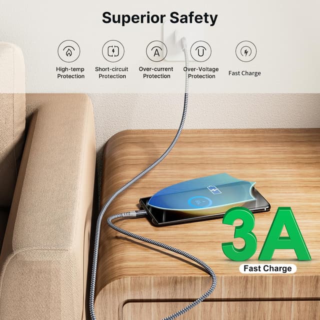 Detalle de Txtcu USB C to USB C Cable 5M 60W