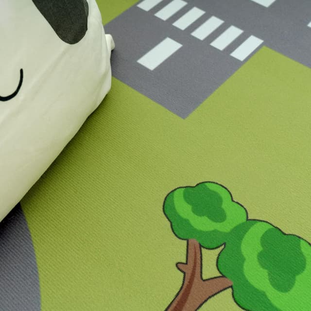 Detalle de Paco Home tapis enfant 240x340 cm vert antidérapant