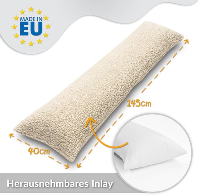 Detalle 2 de Oreiller de grossesse Bouclé 145 cm