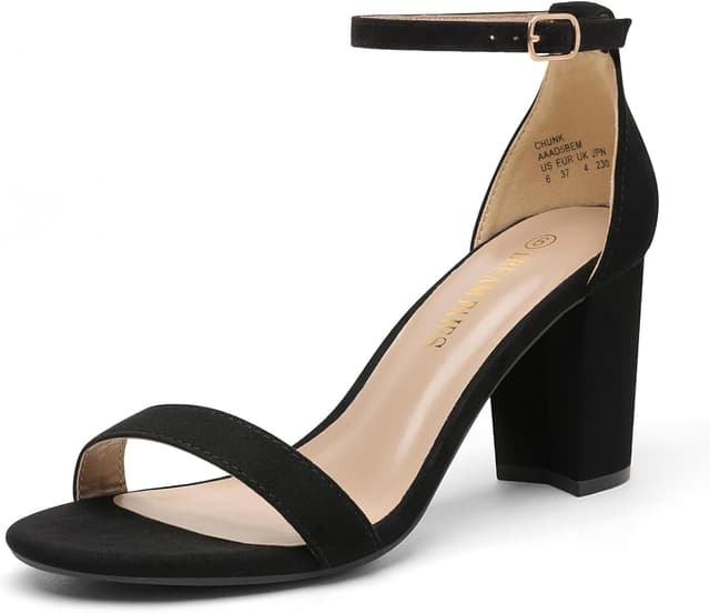 Detalle de Dream Pairs Women's Chunk Low Heel Sandals