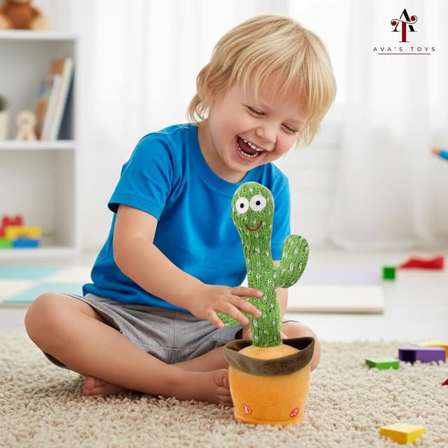Thumbnail 6 de Ava's Toys Talking Dancing Cactus toy for toddlers