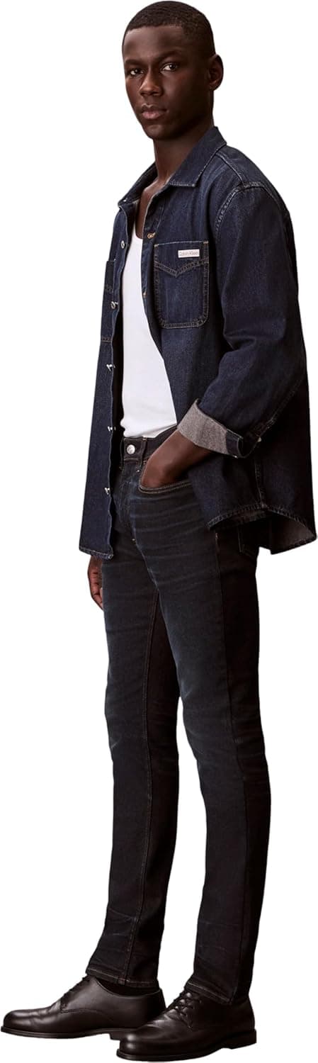 Detalle 2 de Calvin Klein Men’s Skinny Vintage Rinse Jean Lv04rd718g