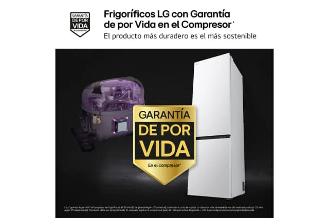 Detalle 2 de LG GBBS322BSW frigorífico combi 375l