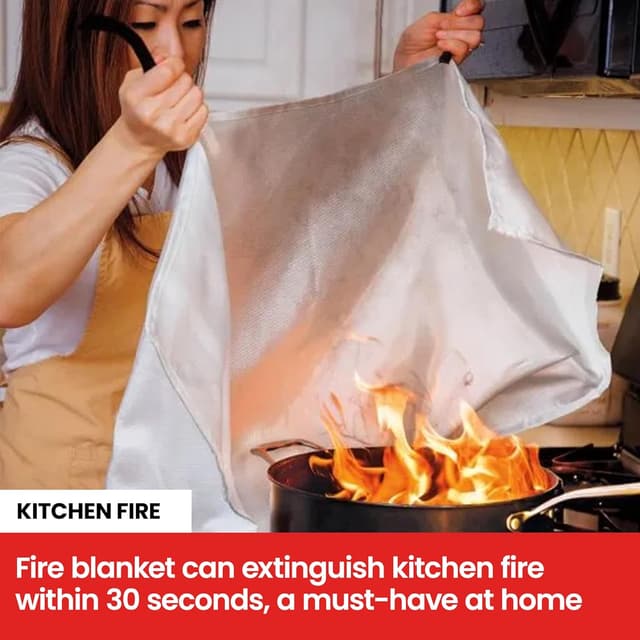 Thumbnail 6 de AIERLERZHEE Fire Blanket 40" x 40" 🧯