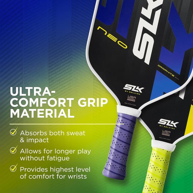Detalle de Selkirk Sport SLK Pickleball Paddles Set of 2 (SLK Neo Graphite, SLK Neo Fiberglass, or SLK Atlas Bundle)