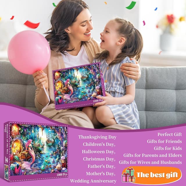 Detalle de Puzzle Meerjungfrau mit 1000 Teilen