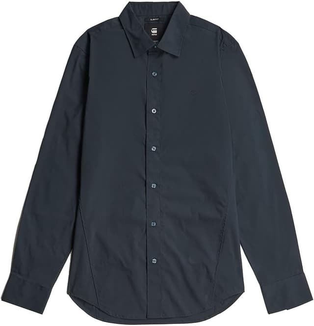 Detalle 2 de G-Star Herren Uniform Slim Shirt mit Hemdkragen, Knopfleiste und verstellbaren Manschetten