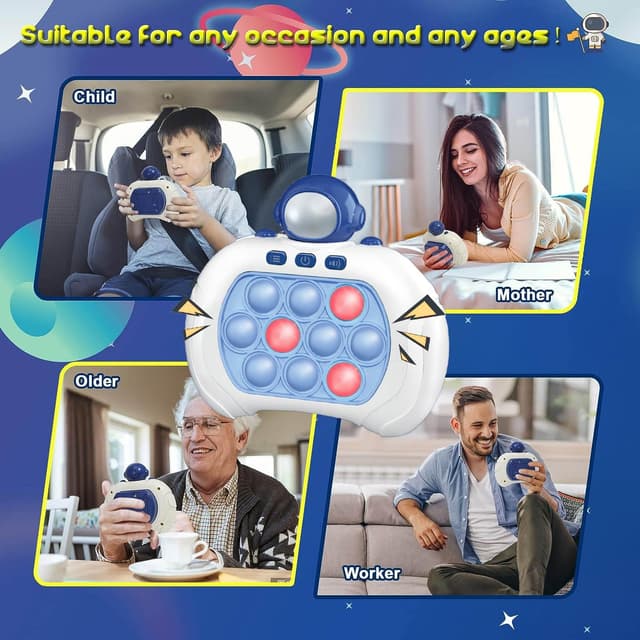 Detalle de Azyh Quick Press Game Fidget Toys Pro handheld push game console for kids and adults