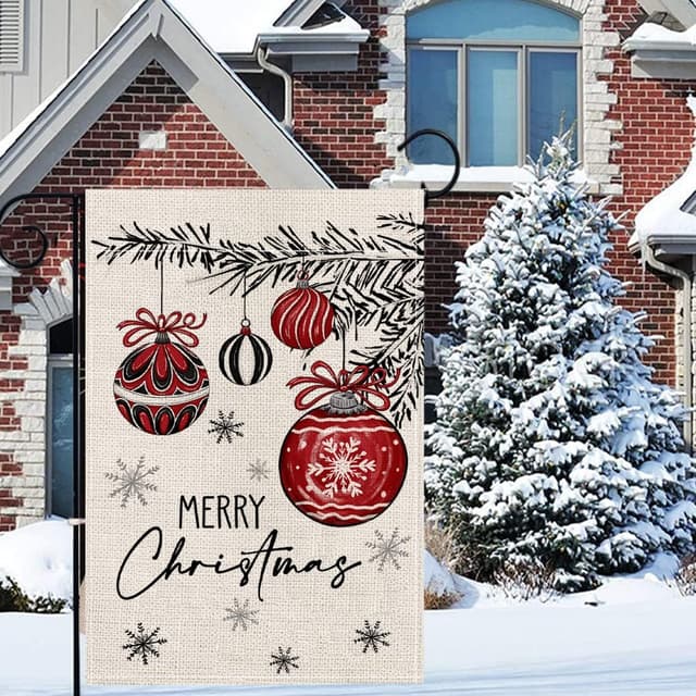 Thumbnail 3 de wyooxoo Christmas Garden Flag 12x18 in outdoor flag 🎏