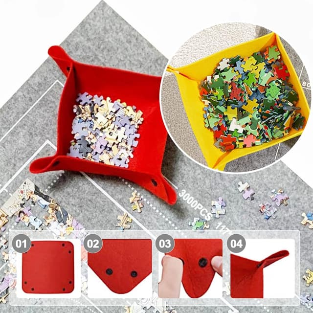 Thumbnail 4 de Tapis Puzzle 3000 Pièces Gris 🧩