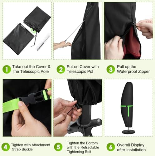 Thumbnail 4 de GEMITTO Funda para Parasol 🌂 Impermeable y Resistente