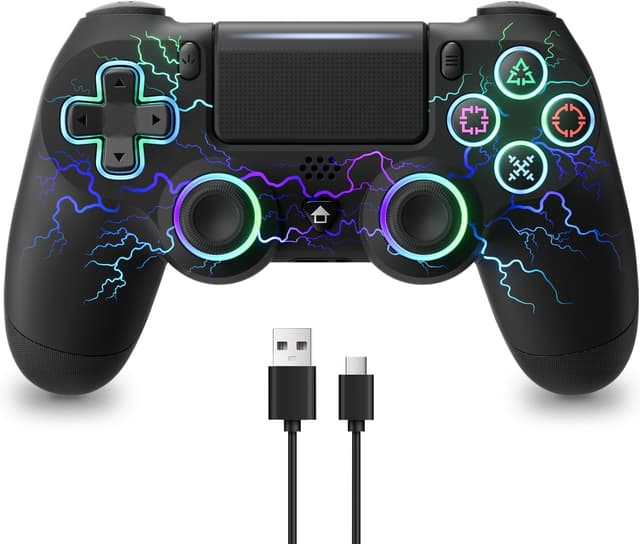 Detalle de ECHTPower PS4 wireless controller with 1000mAh