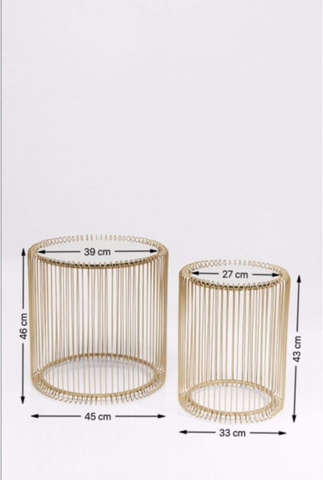 Thumbnail 2 de Wire Brass, tavolini d’appoggio 2 pz